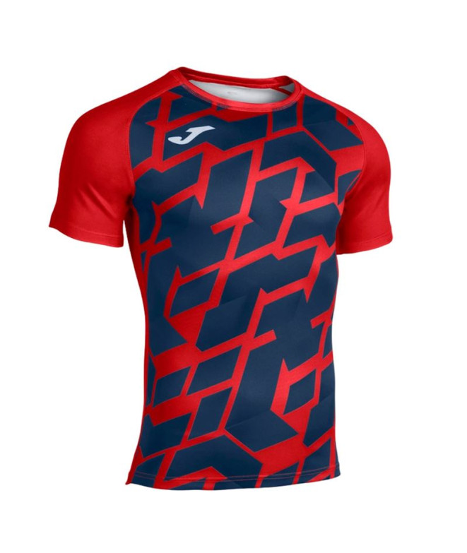 T-shirt Rugby From Myskin III Short Sleeve Navy Red