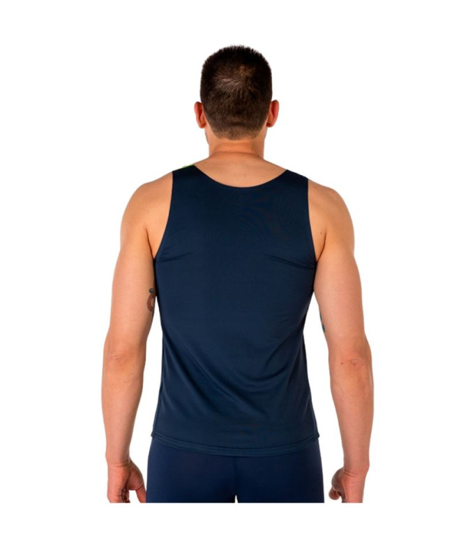 T-shirt Running Elite VIII Marine Yellow Fluorine