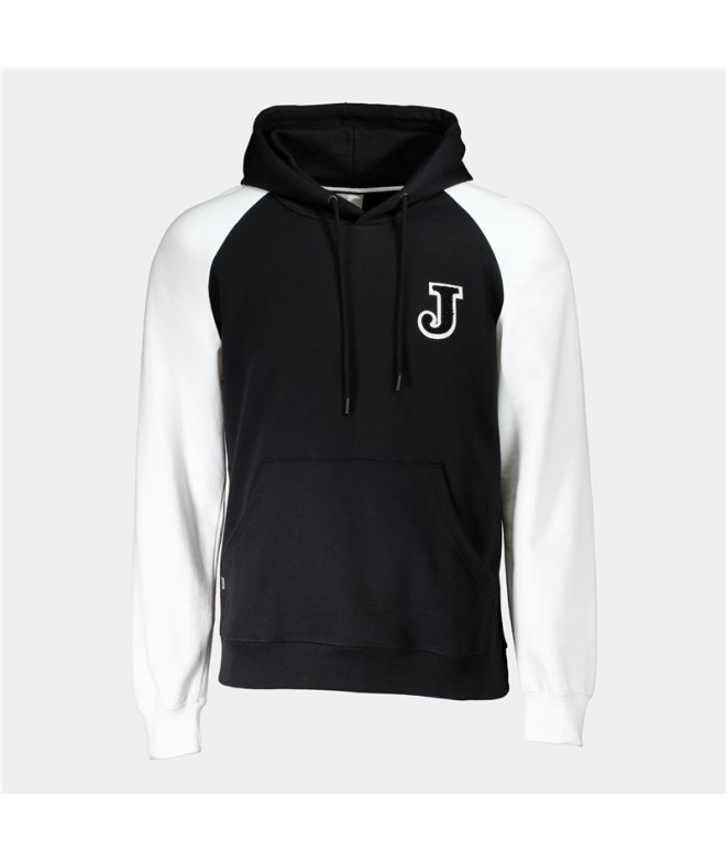 Sudadera Con Capucha Joma Urban Street Hombre Negro Blanco