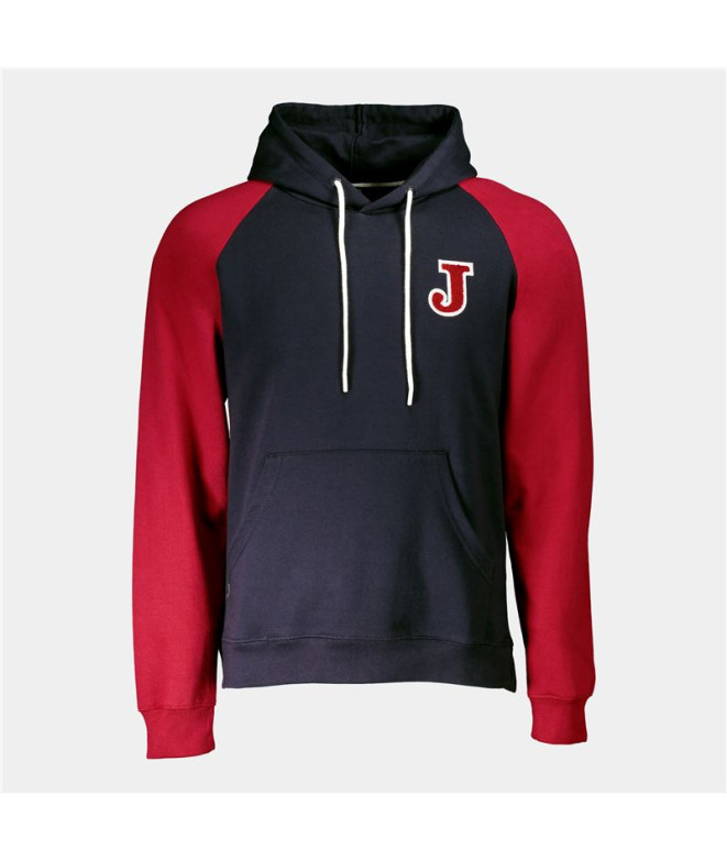 Sweat Joma Homme Hooded Urban Street Navy Rouge