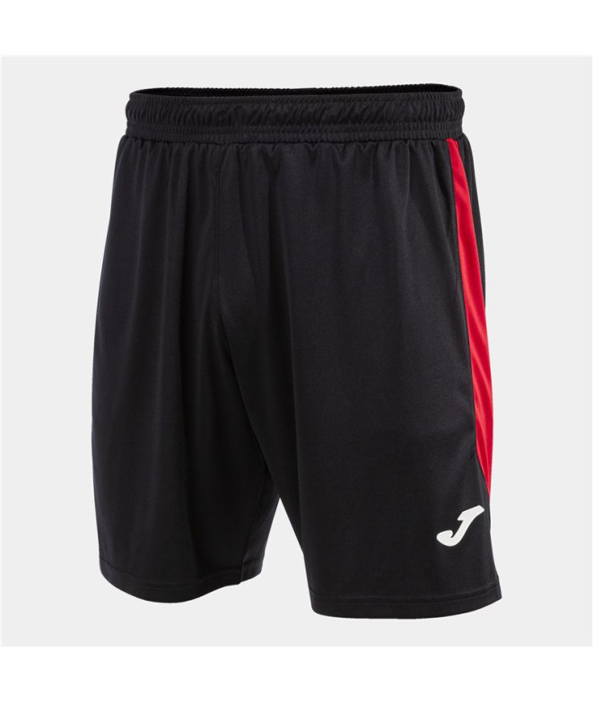 Joma Homem Menino Short Glasgow / Preto Vermelho