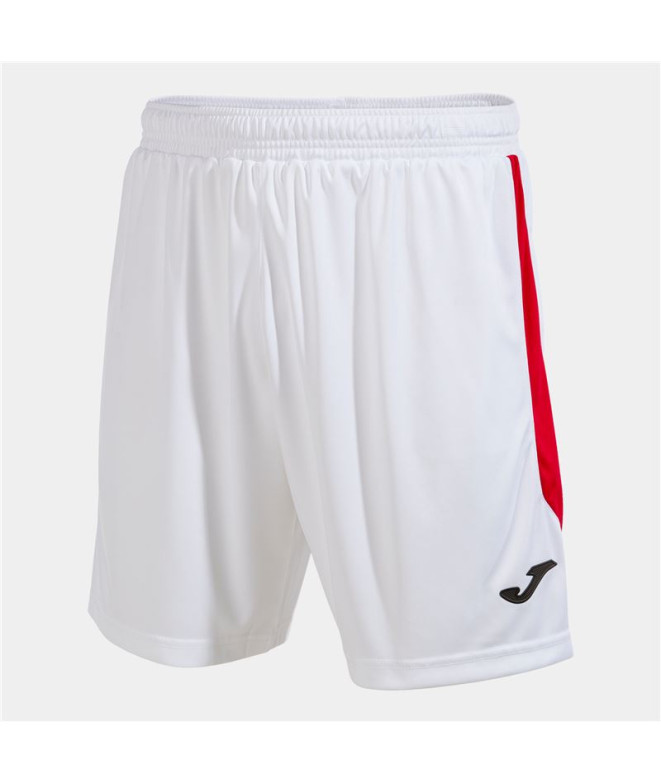 Joma Homem Menino Short Glasgow / Branco Vermelho