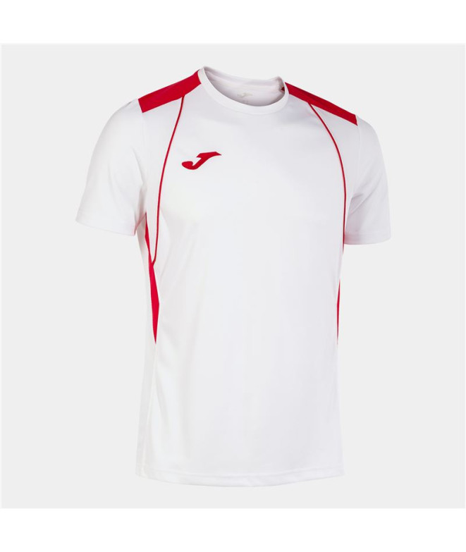 Camiseta Manga Corta Joma Championship VII Hombre/Niño Blanco Rojo