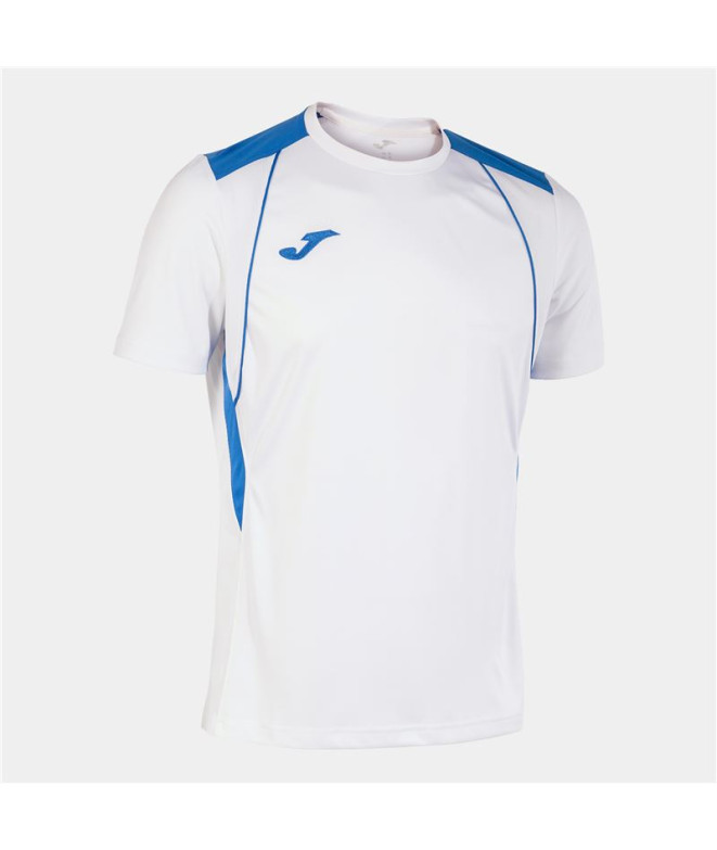 T-shirt Joma HommeEnfant Manches courtes Championnat VII / Blanc Royal