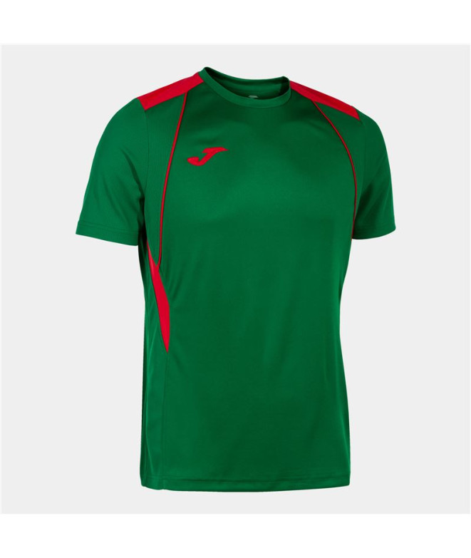 Camiseta Manga Corta Joma Championship VII Hombre/Niño Verde Rojo