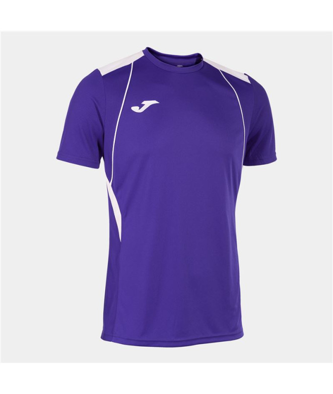 Camiseta Manga Corta Joma Championship VII Hombre/Niño Morado Blanco