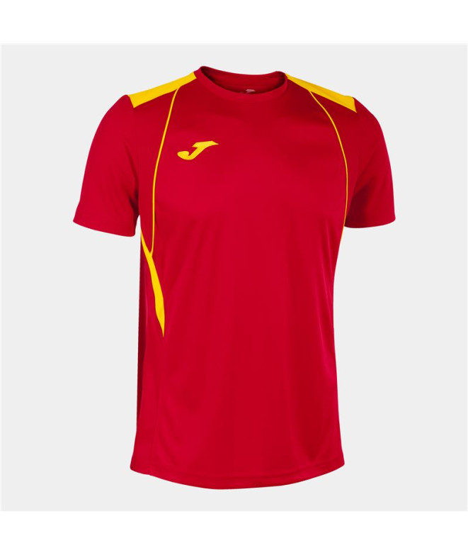 Camiseta Joma HomemMenino Manga curta Campeonato VII / Vermelho Amarelo