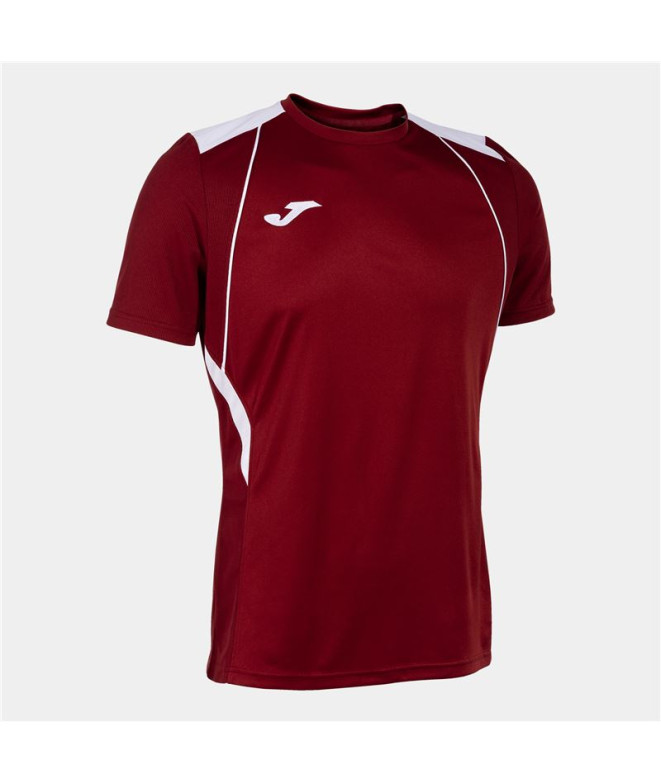 Camiseta Joma HomemMenino Manga curta Campeonato VII / Branco bordeaux