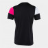 Camiseta Joma Homem Manga curta Crew V Preto Rosa Branco