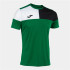 Camiseta Futebol Joma De Manga curta Crew V Verde Preto Branco