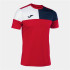 Camiseta Futebol Joma De manga curta Crew V Navy Red White