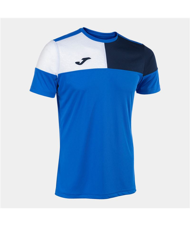 Camiseta Futebol Joma De manga curta Crew V Royal Navy Branco