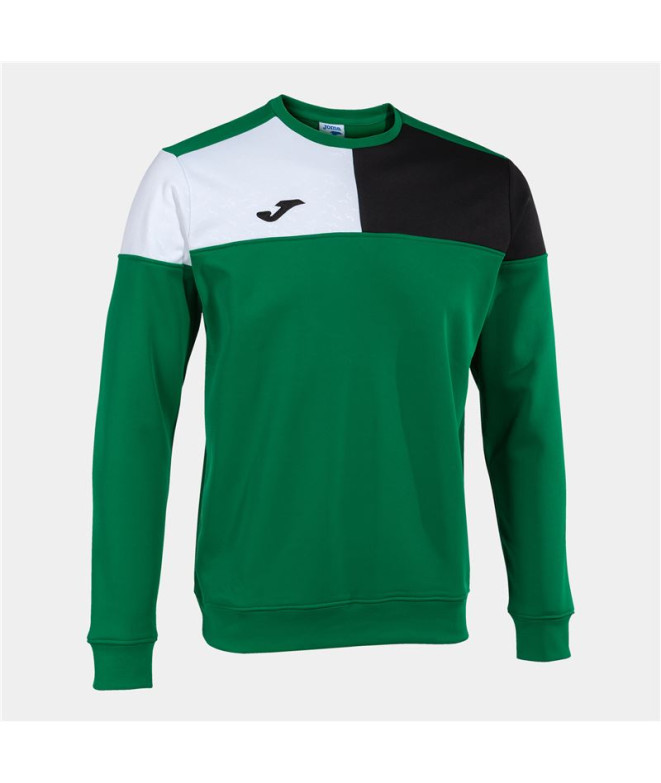 Moletom Futebol Joma De Crew V Verde Verde Preto Branco