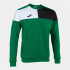 Moletom Futebol Joma De Crew V Verde Verde Preto Branco