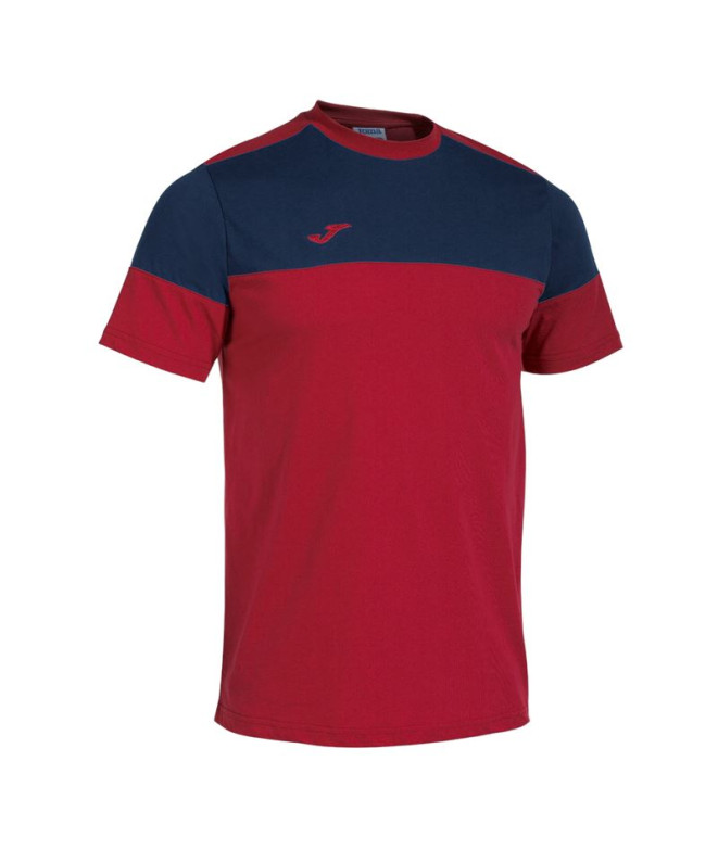 Camiseta Joma Manga Corta Crew V hombre/niiño rojo Marino