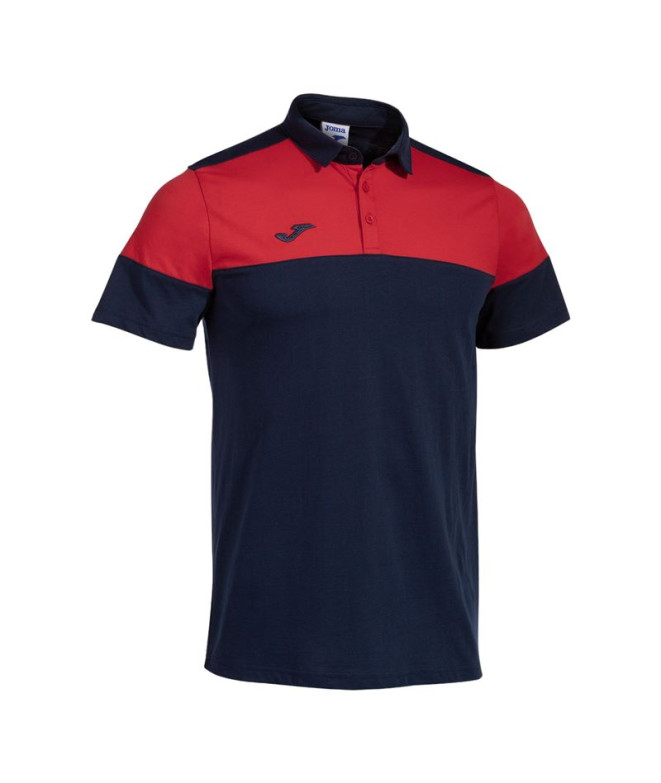 Polo Joma homme Manches courtes Crew V /child navy Red