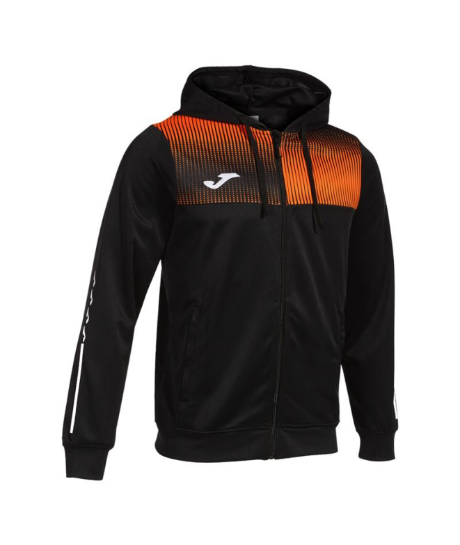 Casaco Futebol Joma homem de Capuz Eco Supernova /crianças preto Laranja