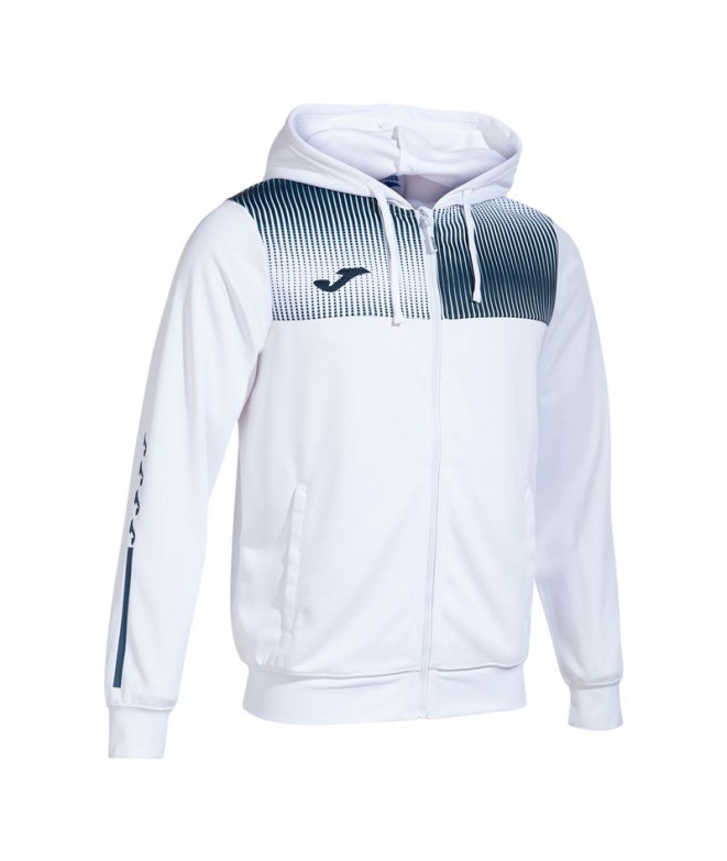 Chaqueta de Fútbol Joma Con Capucha Eco Supernova hombre/niiño blanco Marino