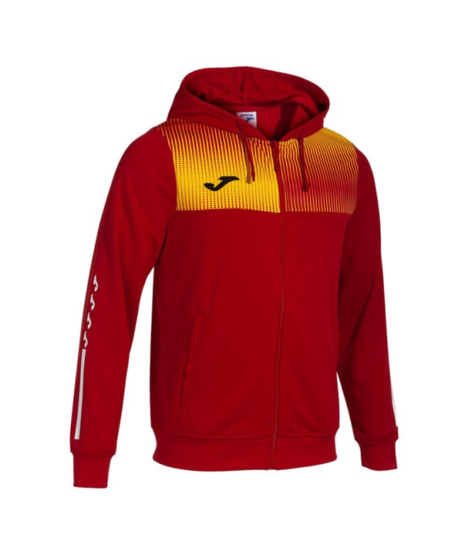 Veste Football Joma homme de Hooded Eco Supernova /child red Yellow