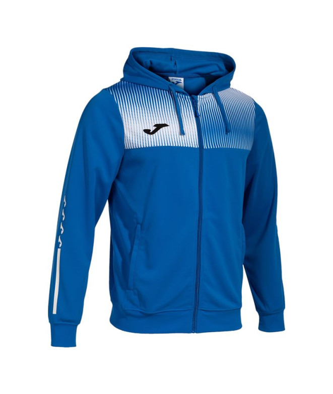 Chaqueta de Fútbol Joma Con Capucha Eco Supernova hombre/niiño royal Blanco