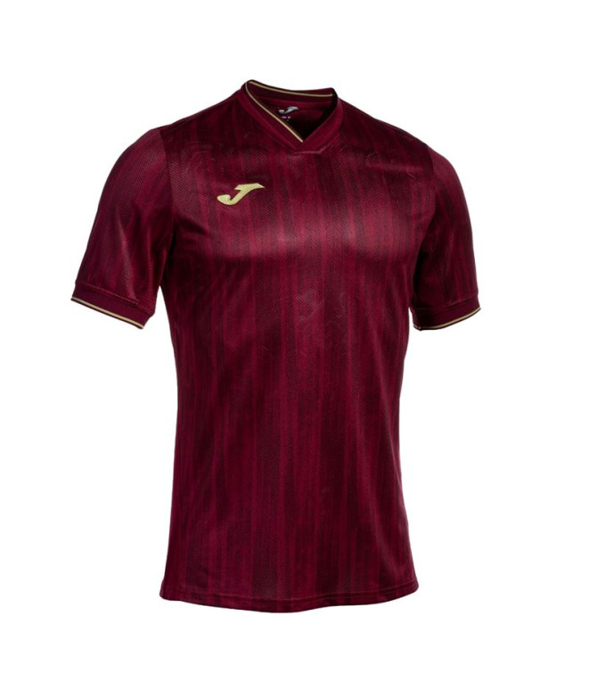 T-shirt Football Joma homme by Gold Vi Bordeaux Gold Bordeaux Gold