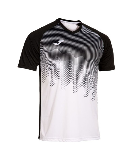T-shirt Football Joma homme de Tiger Vi Blanc Noir Blanc...