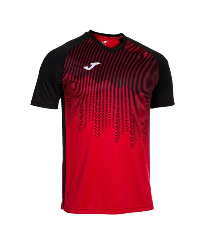 Camiseta de Fútbol Joma Tiger Vi hombre Rojo Negro Rojo Negro