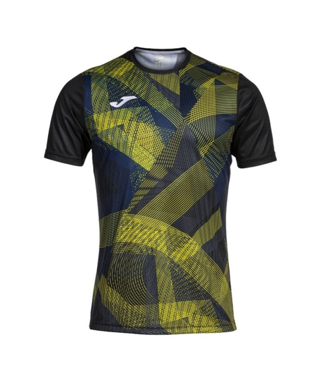 Camiseta Futebol Joma homem da Pro Team Preto Amarelo Preto Amarelo