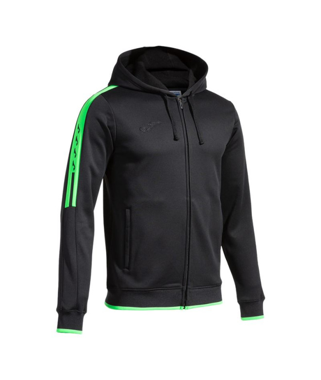 Chaqueta Joma Olimpiada hombre Negro Verde Fluor Negro Verde Fluor
