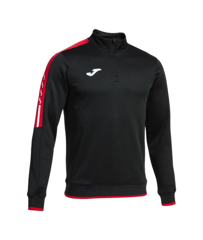 Sudadera de Running Joma Olimpiada hombre Negro Rojo Negro Rojo