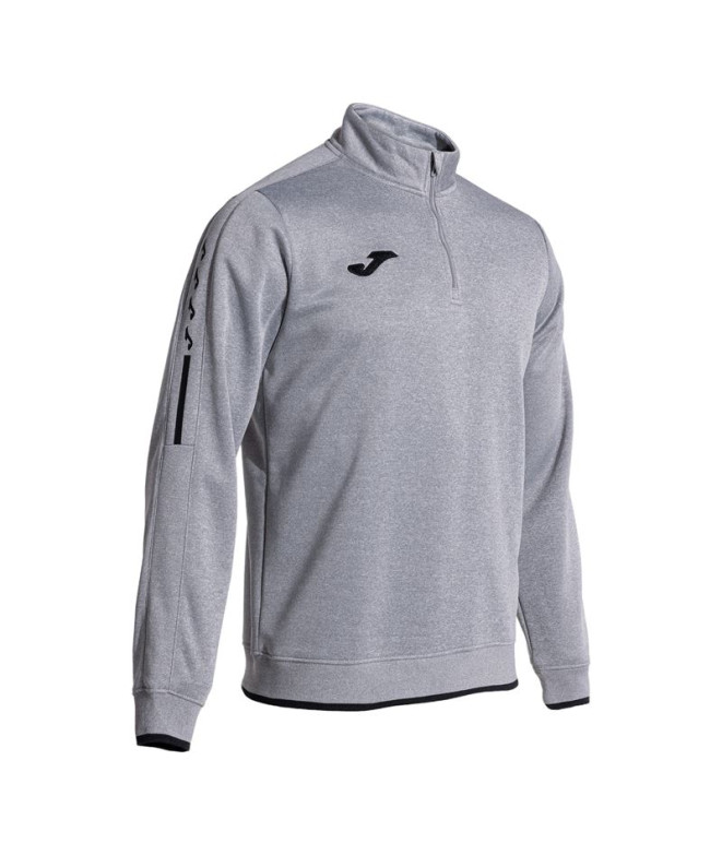 Sweat Running Joma homme de Olympiad Gris Mélange Noir Noir Gris Mélange Noir