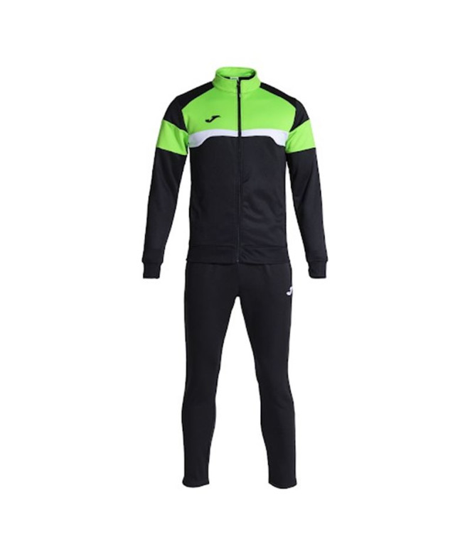 Chándal Joma Danubio III Hombre/Niño Negro Verde Flúor