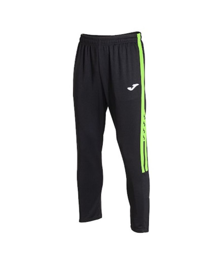 Pantalón Largo Joma Olimpiada Hombre/Niño Negro Verde Flúor