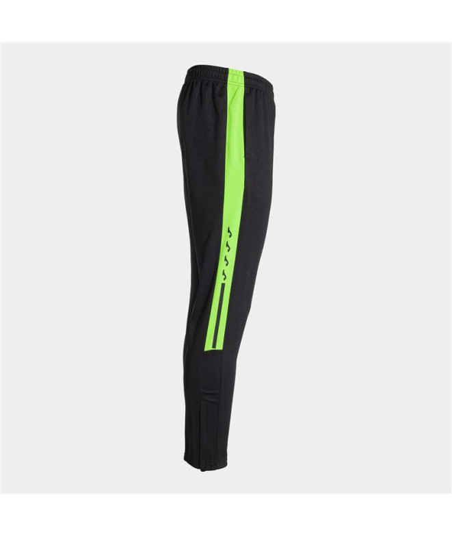 Pantalon Long Joma Olympiade Noir Vert Fluo
