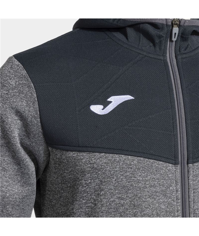 Veste Joma Homme Campus Street Hooded Gris Mélange