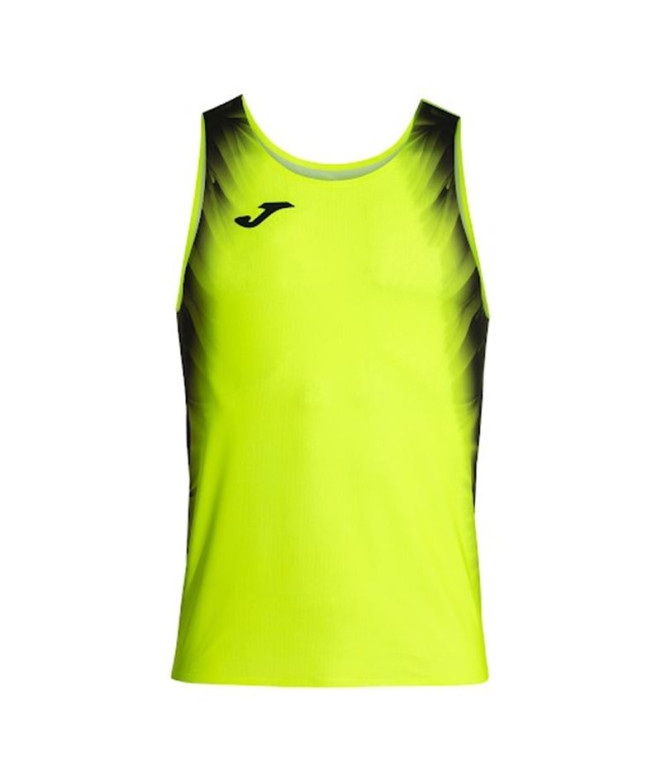 Camiseta de Running Joma Elite XI Tirantes Hombre Amarillo Flúor Negro