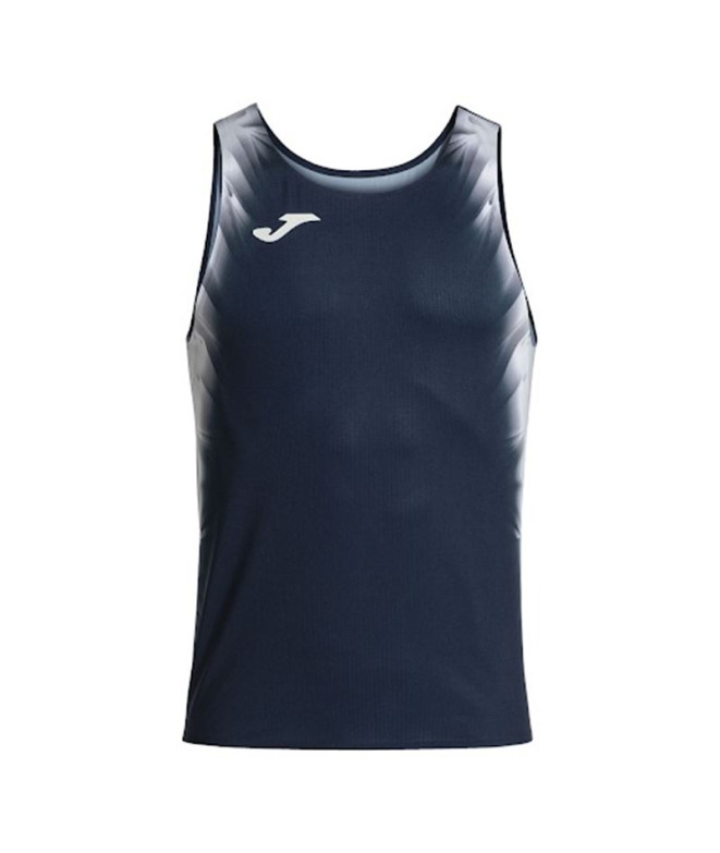 Camiseta de Running Joma Elite XI Tirantes Hombre Marino Blanco