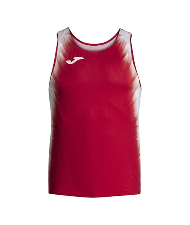 Camiseta de Running Joma Elite XI Tirantes Hombre Rojo Blanco