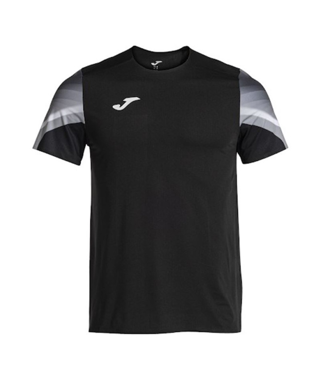 Camiseta de Running Joma Elite XI Manga Corta Hombre Negro Antracita