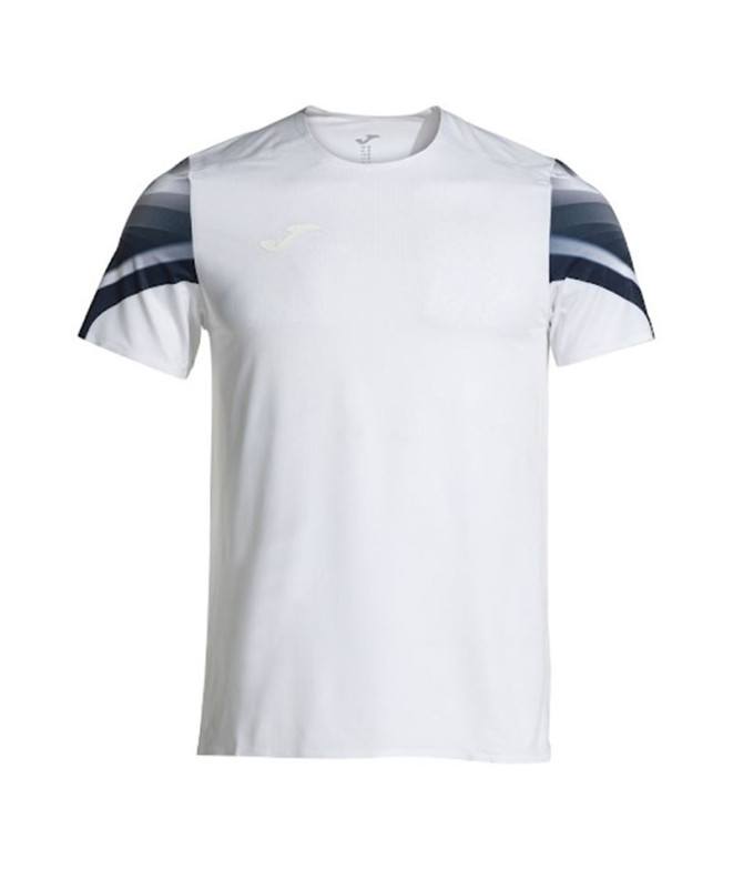 Camiseta de Running Joma Elite XI Manga Corta Hombre Blanco Marino