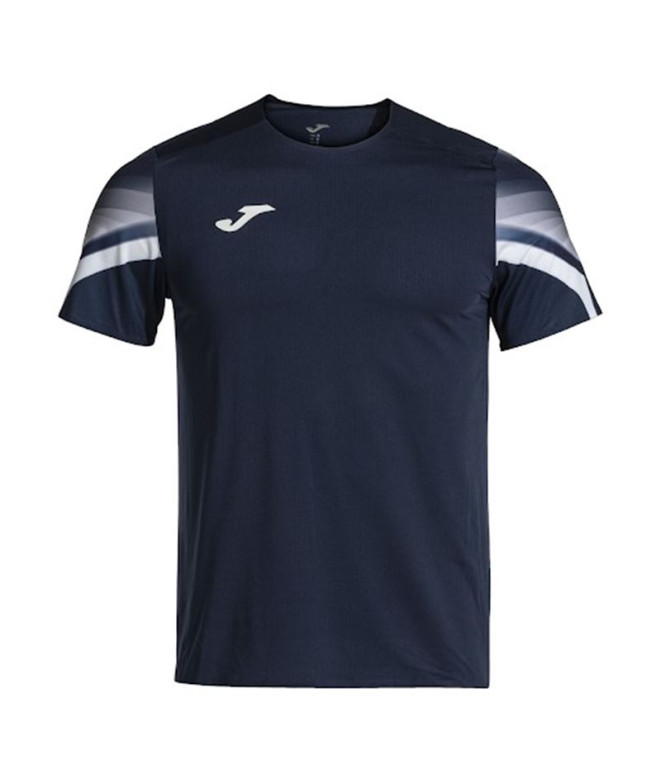 Camiseta de Running Joma Elite XI Manga Corta Hombre Marino Blanco