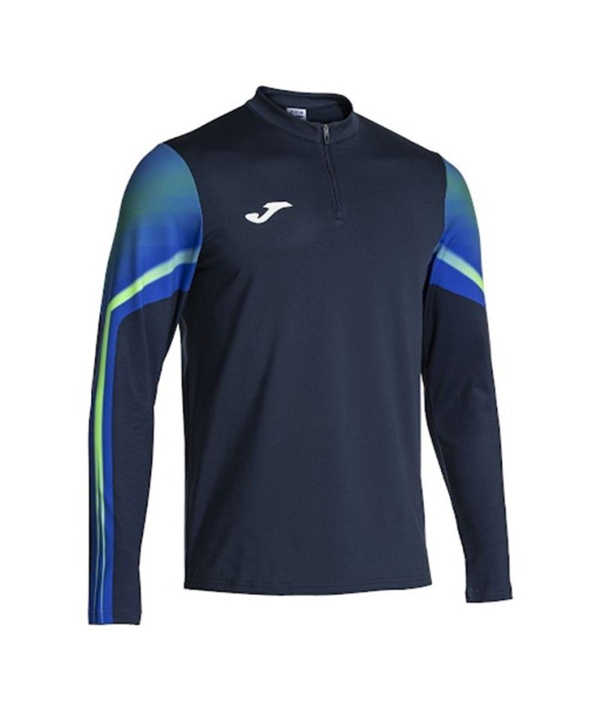 Sudadera de Running Joma Elite XI Hombre Marino Verde Flúor