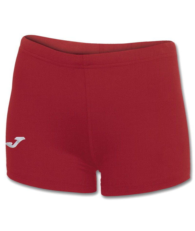 Bermuda Football Joma Femme Chauffage en Lycra Rouge