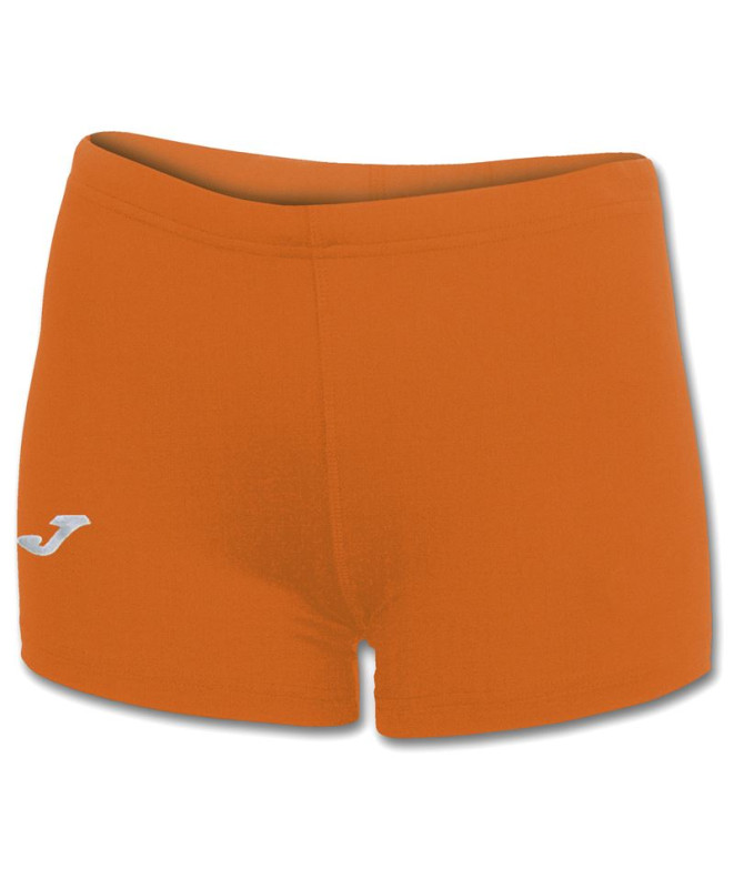 Bermuda Futebol Joma Mulher Aquecedor de Lycra Laranja