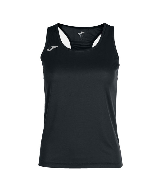 T-shirt Running Joma Femme Fille de Siena II Bretelles / Noir