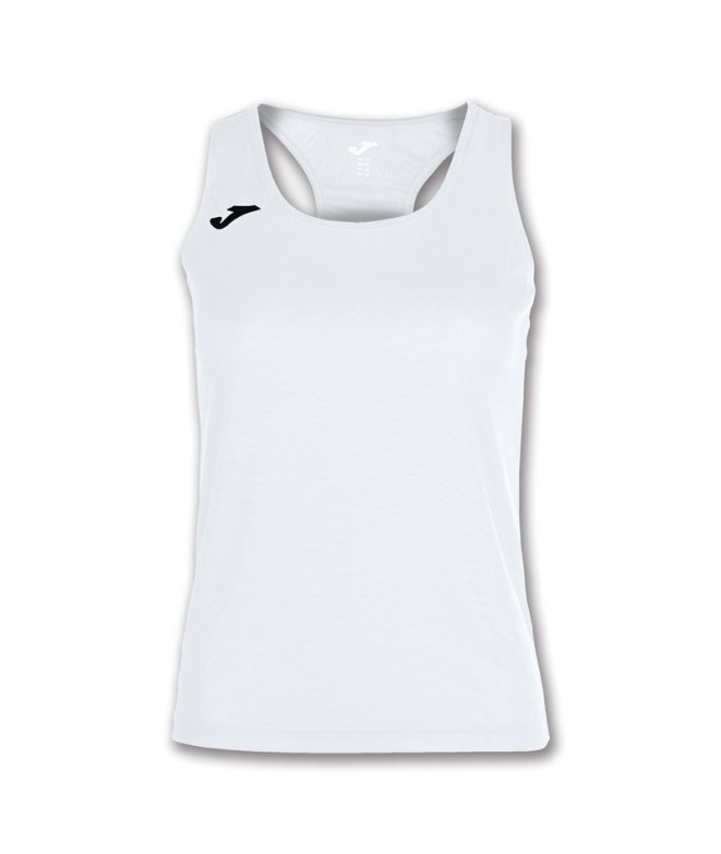 Camiseta Running Joma Mulher Menina de Suspensórios Siena II / Branco