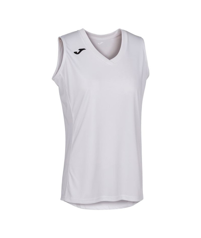 Camiseta Basquetebol Joma Mulher Menina de Cancha III / Branco