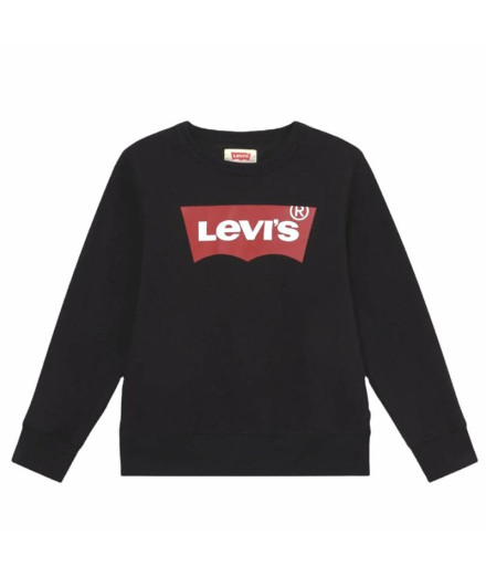 Camiseta Levis Lvb-L/S Batwing Infantil Negro