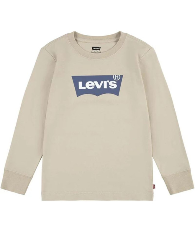 Camiseta Levis Infantil Lvb L/S Batwing Tan