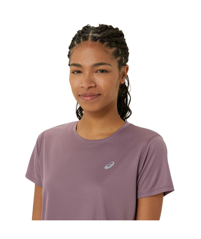 Camiseta Running Top Mulher por ASICS Core Ss Rosa